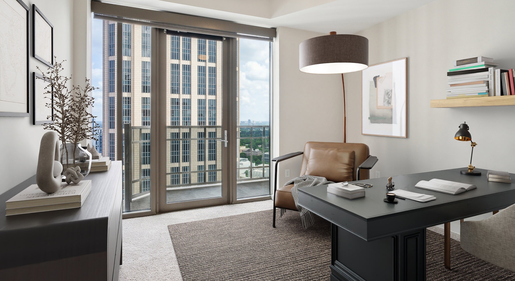 room with desk and chair