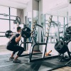 a person working out in a gym