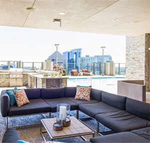 Rooftop Lounge at Atlantic House Luxury Apartments in Midtown Atlanta
