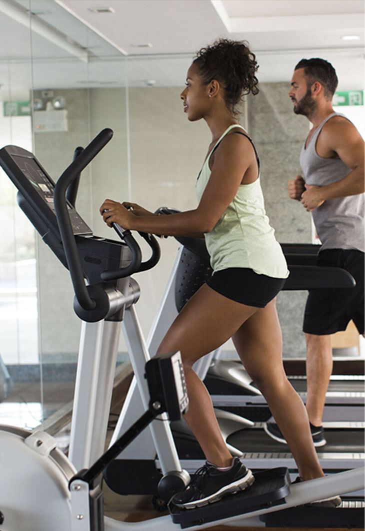 State-of-the-art 24-hour Gym with Fitness on Demand in Our Luxury High Rise Apartments in Atlanta