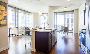 Modern Open Spaces with 9-foot Ceilings and Floor-to-ceiling Windows in Our Apartments in Atlanta