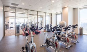 Cardio Equipment of the Fitness Gym of the Atlantic House Apartments in Midtown Atlanta
