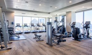 State of the Art Fitness Gym of the Atlantic House Luxury High Rise Apartments in Midtown Atlanta