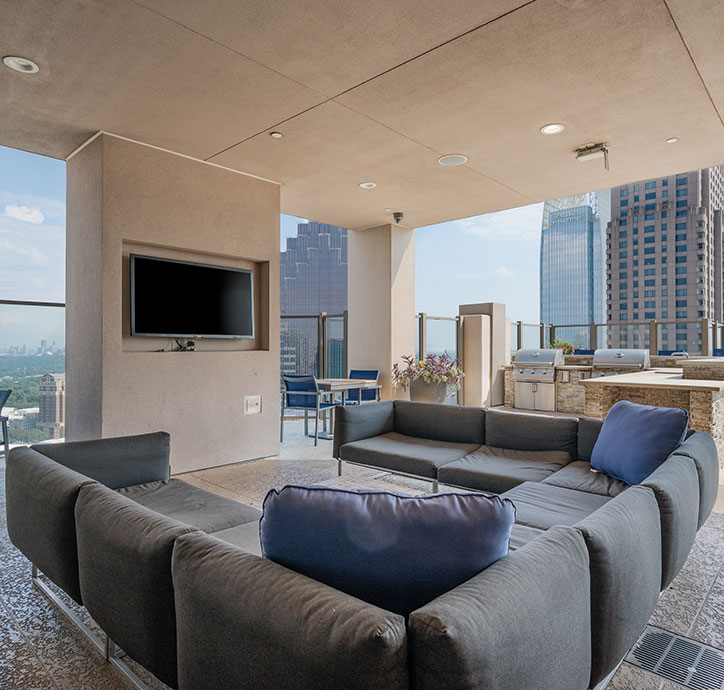 Rooftop Lounge at Atlantic House Luxury Apartments in Midtown Atlanta