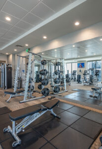 State-of-the-art 24-hour Gym with Fitness on Demand in Our Luxury High Rise Apartments in Atlanta